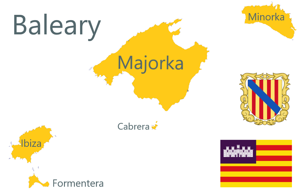 Fragment mapy Balear